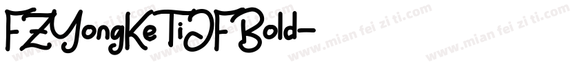 FZYongKe TiJF Bold字体转换